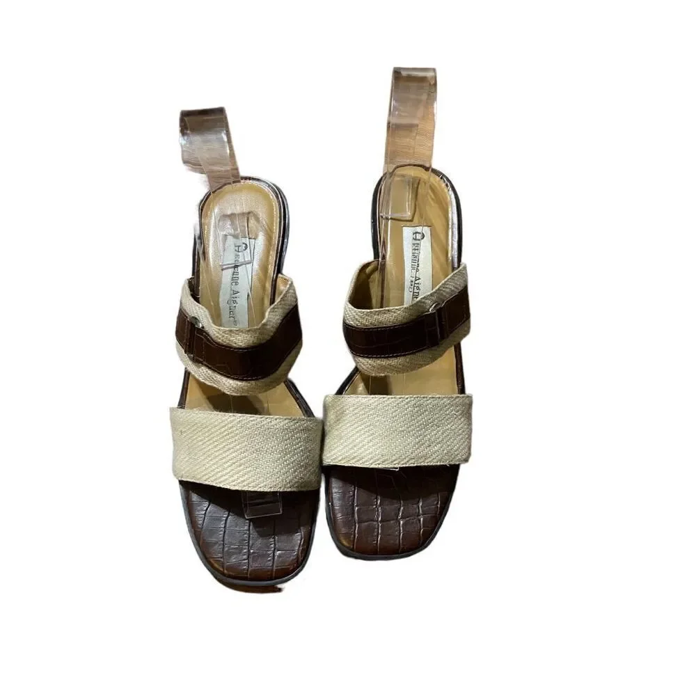Etienne Aigner Hyannis slip on block heel sandals‎